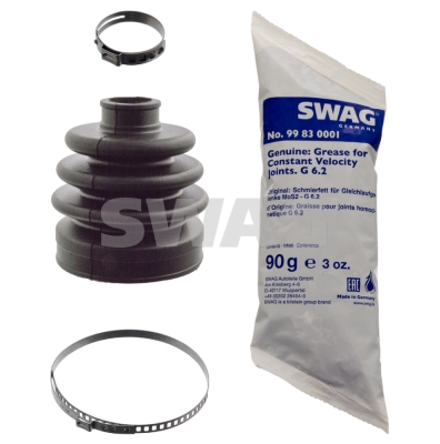 SWAG 82 91 7082 Féltengely gumiharang készlet, porvédő készlet